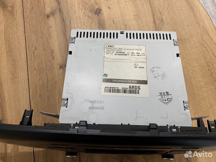 Штатное головное устройство kia ceed jd