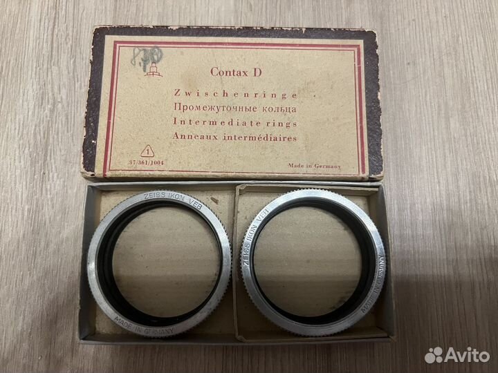 Contax D Zeiss промежуточные кольца