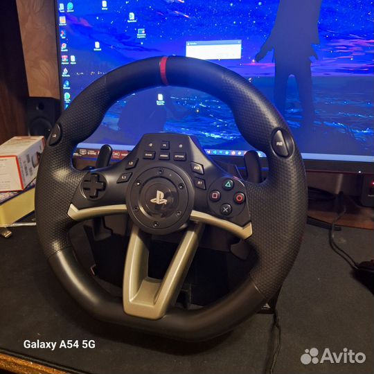 Игровой руль Hori racing wheel apex
