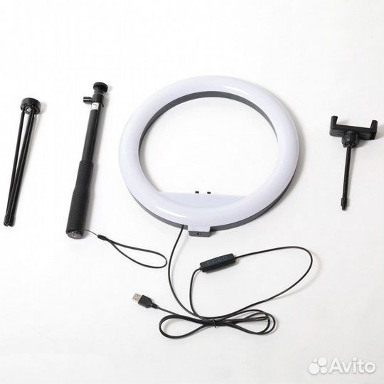 Кольцевая лампа Fujimi FJL-ring12M + стойка штатив