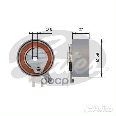 Ролик натяжной ремня грм T43139 T43139 Gates