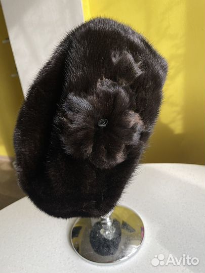 Берет норковый новый