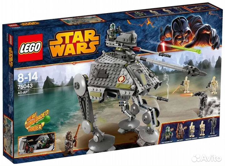 Lego Star Wars Шагающий танк AT-AP 75043 новый