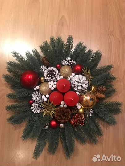 Новогодний декор. Подсвечник