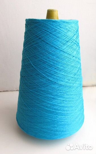 Пряжа хлопок мерсериз., бирюзовый (Италия)