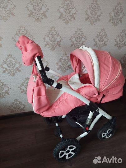 Коляска adamex 3 в 1 бу