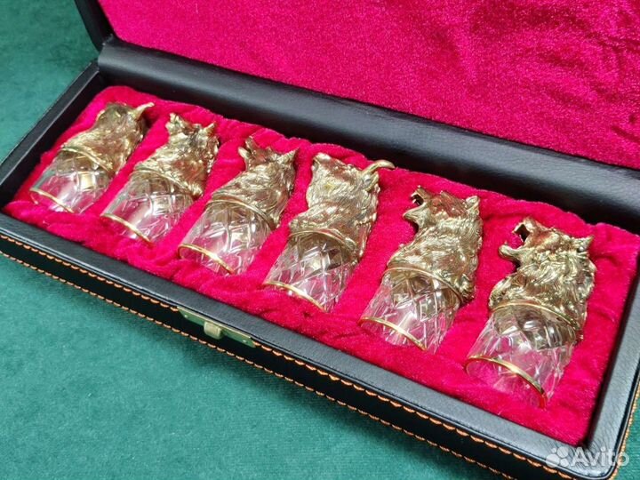 Стопки перевертыши 6шт. в футляре 