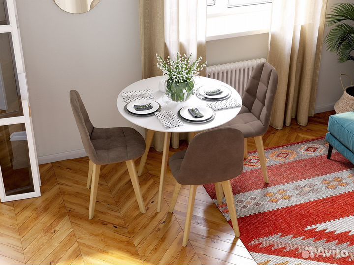 Стол обеденный круглый 