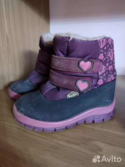 Ботинки зимние для девочки 27 размер