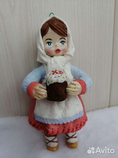 Ватные елочные игрушки