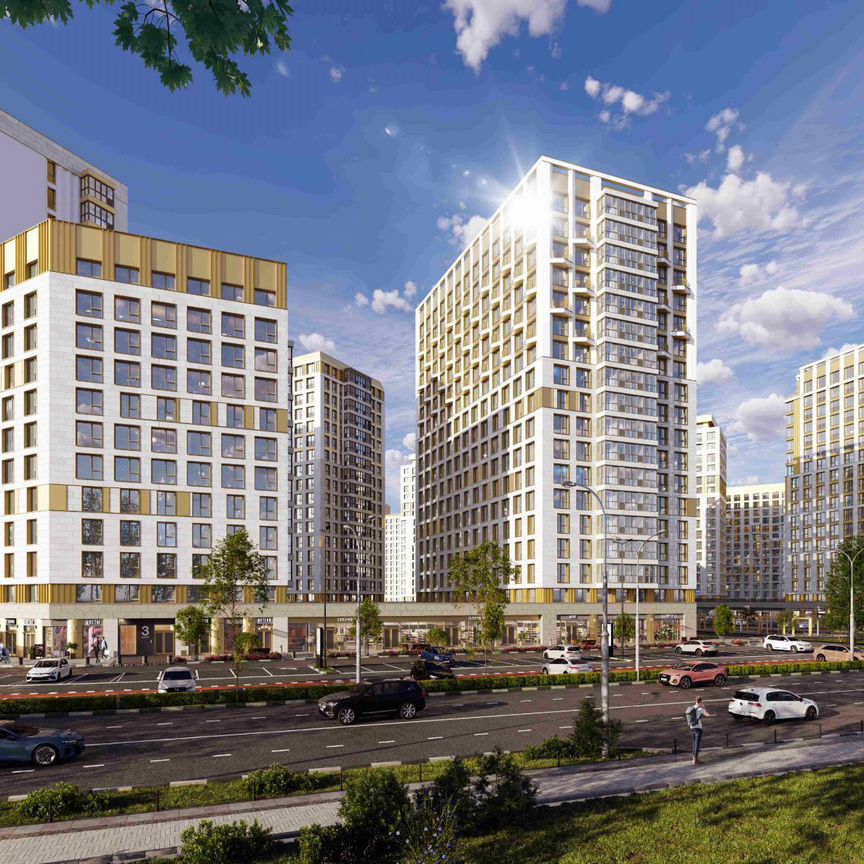 3-к. квартира, 77,6 м², 13/18 эт.