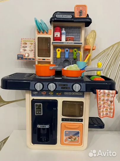 Новая детская кухня с паром, музыкой и светом