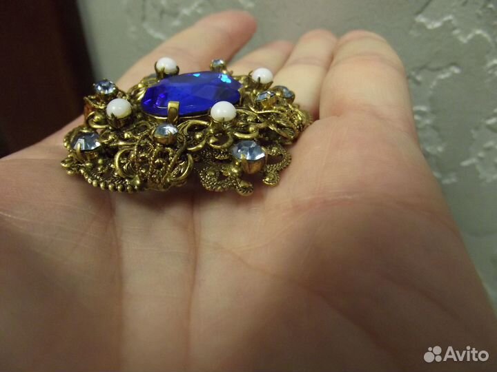 Брошь чехословакия обьемная редкая СССР