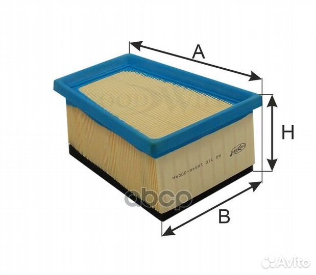 Фильтр воздушный GoodWill AG 710 Корея, Республ