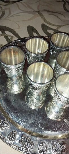 Поднос и 6 рюмочек