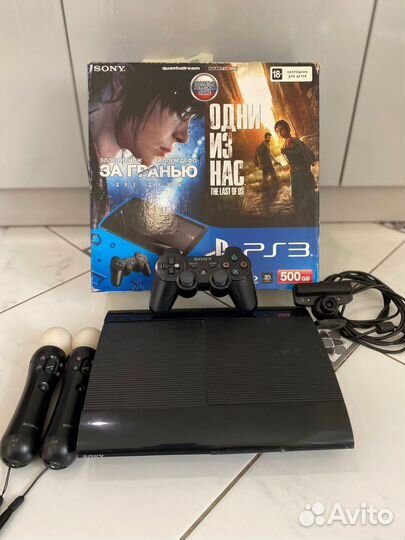 Игровая приставка ps3 super slim+16игр