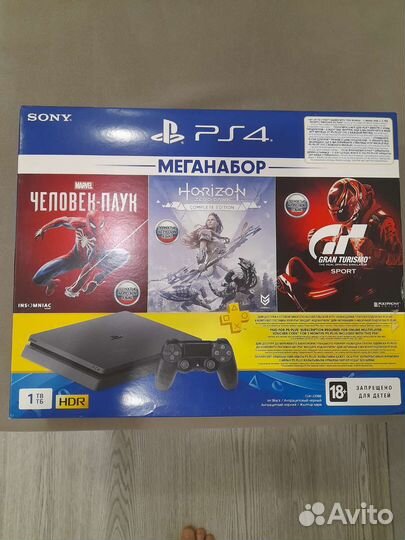 Sony PS4 slim 1tb + игры