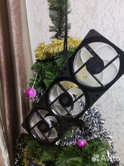 Соединённые вентиляторы argb 120MM 3 штуки