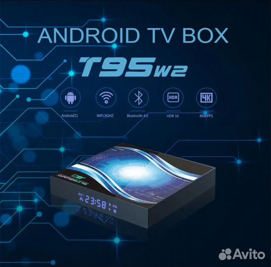 TV приставка, 4K, Android 11, 2/16