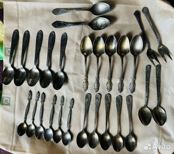 Ложки вилки мельхиоровые