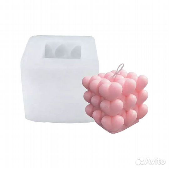 Силиконовая форма для свечей Кубик Рубик №17