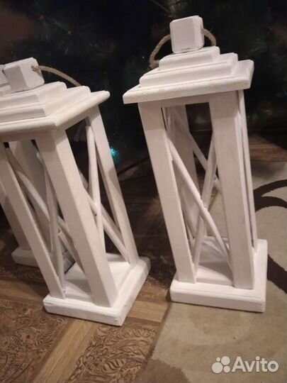 Фонарь из дерева декор в наличии и на заказ