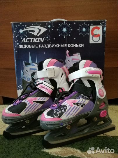 Коньки ледовые раздвижные