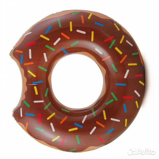 Надувной круг, фламинго, пончик, единорог, 120см