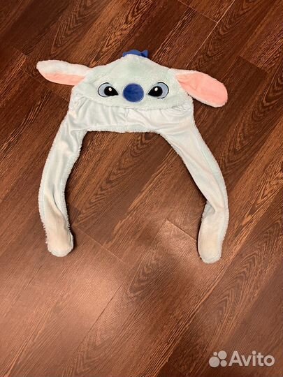 Шапка с двигающимися ушками стич