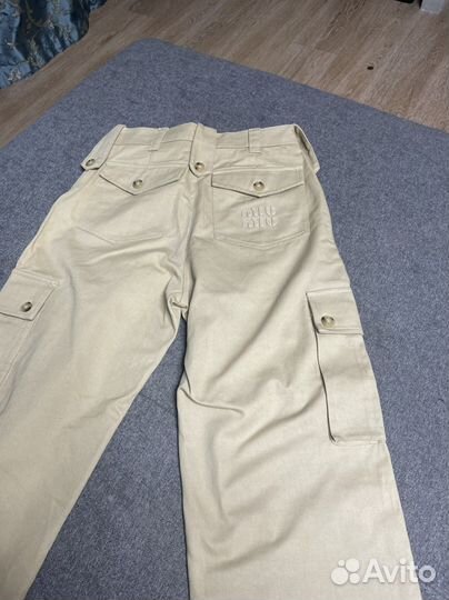 Брюки карго Miu Miu