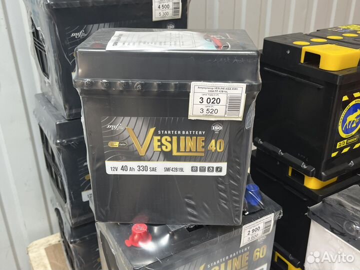 Аккумулятор VesLine 40Ач пп на Део Матиз