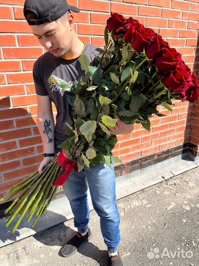Розы метровые купить в подарок розы от 15 шт