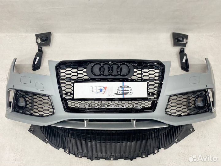 Бампер стиль Audi RS7 A7 4G дорестайл