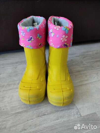 Сапоги резиновые для девочки 25 размер