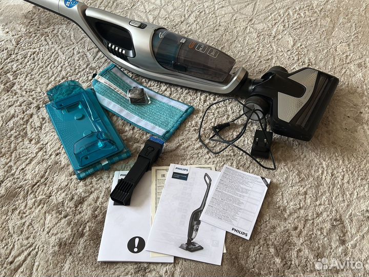 Беспроводной пылесос Philips PowerPro Aqua