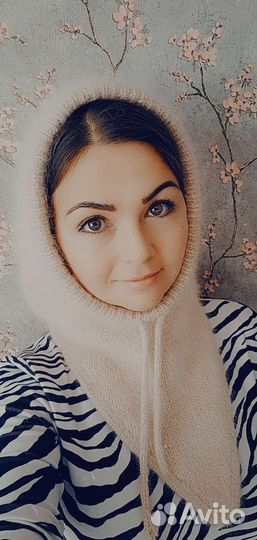 Капор из пуха норки 2х слойный