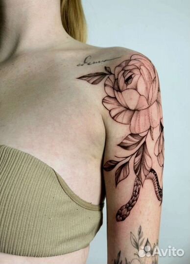 Тату: мини, надписи, графика