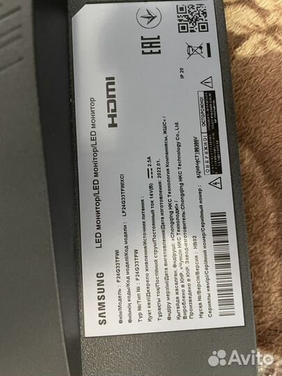 Монитор samsung odyssey g3 24 дюйма 144 герц