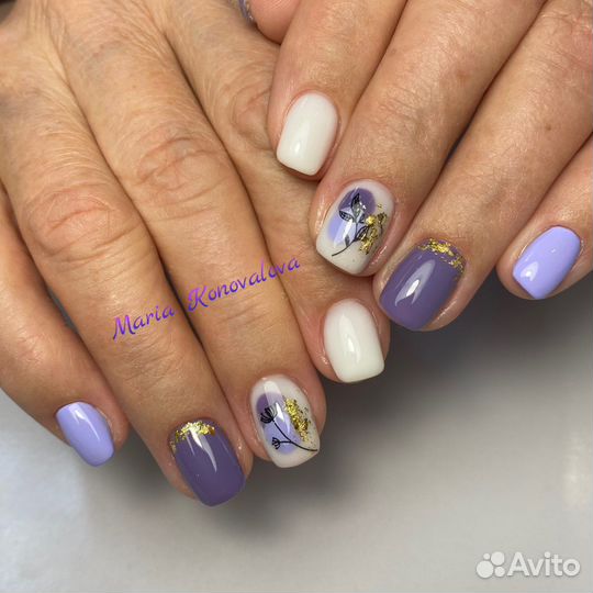 Маникюр-гель лак-укрепление-наращивание
