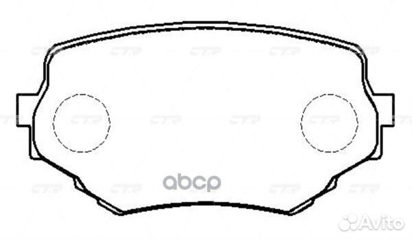 Колодки тормозные, передние (Старый CKS12) GK09