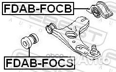 Сайлентблок рычага ford focus I 98-04 пер.подв