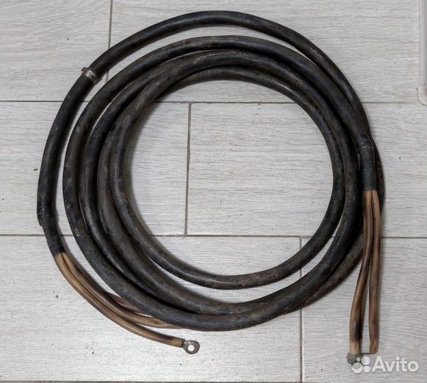 Кабель медный силовой трехжильный 6 метров