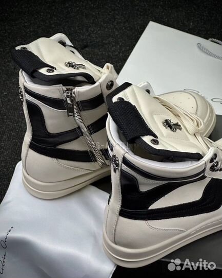 Кеды Rick Owens Geobasket Chrome Hearts