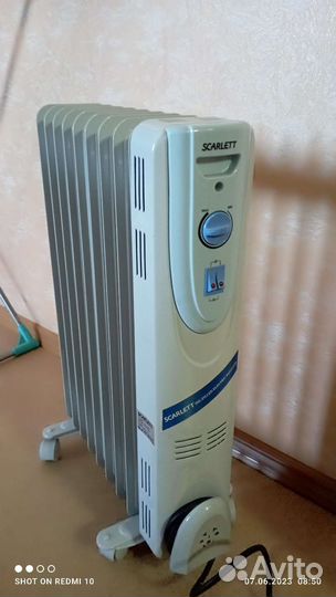 Масляный обогреватель новый scarlett