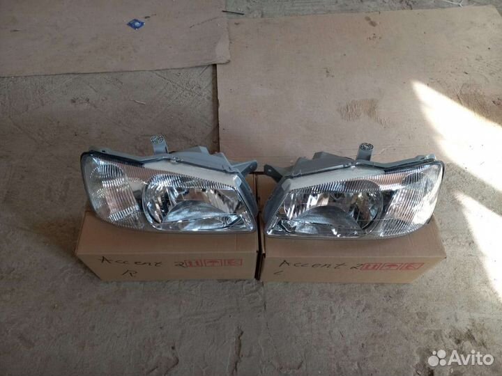 Hyundai accent фара левая правая фары