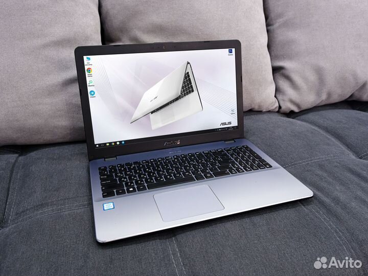 Мощный ноутбук Asus (Core i3-8130U, 8Гб RAM, HDD 1