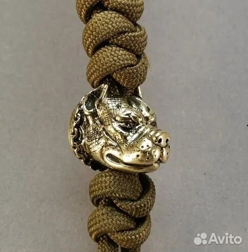 Бусина Темляк Брелок Питбуль Собака Бульдог