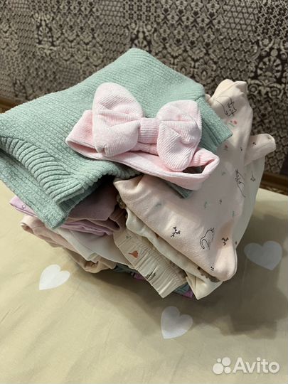 Вещи пакетом для девочки 68