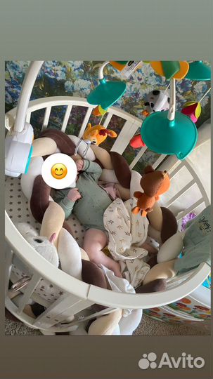 Кроватка трансформер с маятником