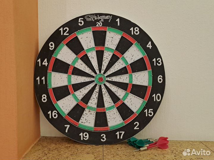 Мишень для дартс дротики Stingrey бу